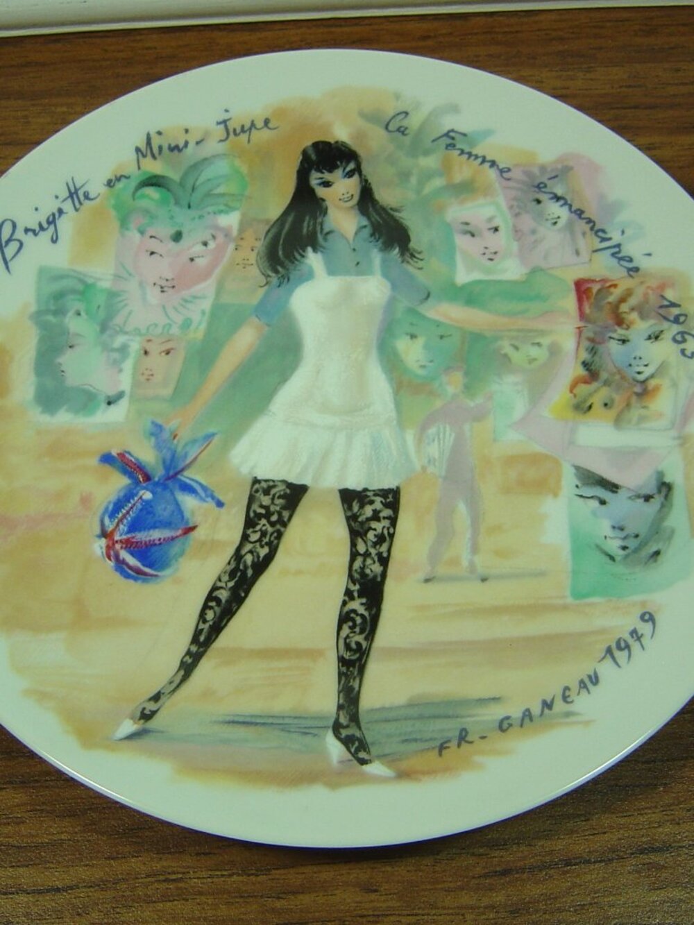 D'ARCEAU-LIMOGES Collector Plate-Women of the Century-1965